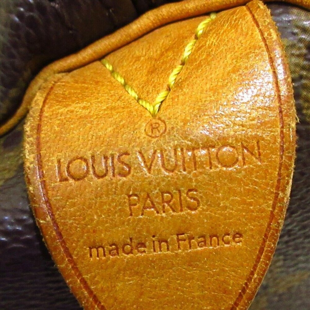 Auth Louis Vuitton Speedy 30 Satchel #32204L26B - Picture 8 of 13
